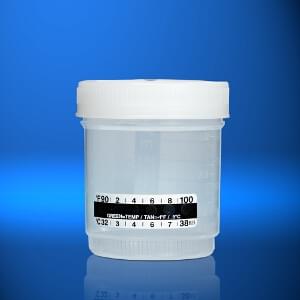 90ml Cup with Lid and Temperature Strip.